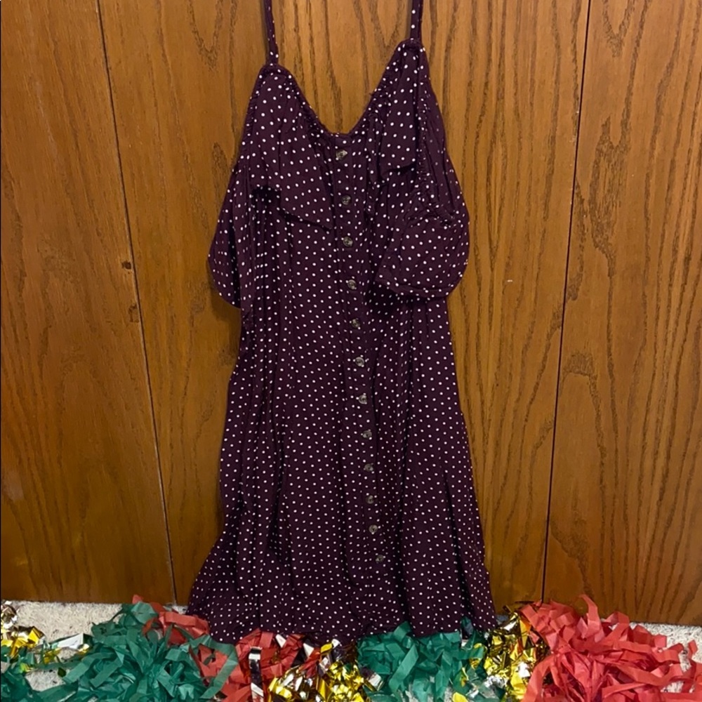 maroon american eagle dress